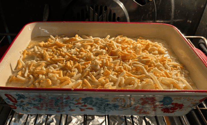 Old-Fashioned Macaroni and Cheese in oven