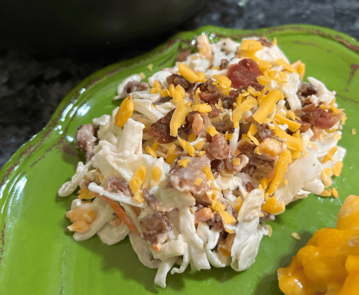 5-Minute Bacon Cheddar Ranch Coleslaw