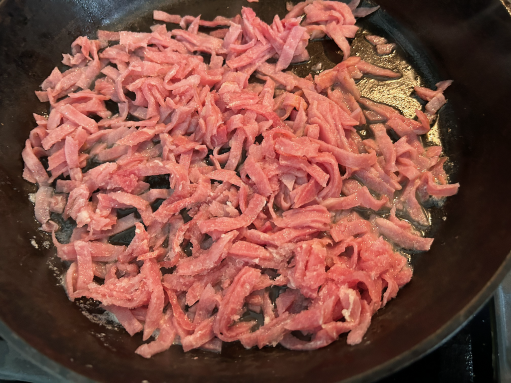 ham in skillet