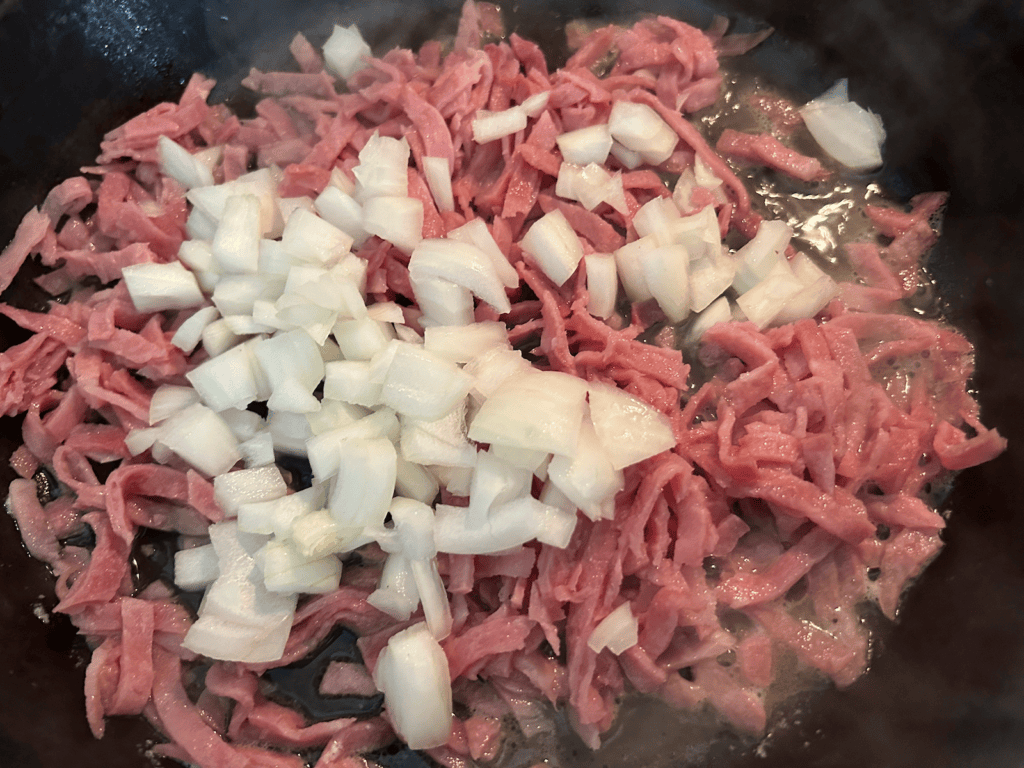 ham and onions