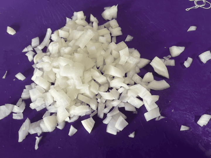 diced onion