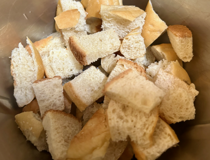 cubed bread