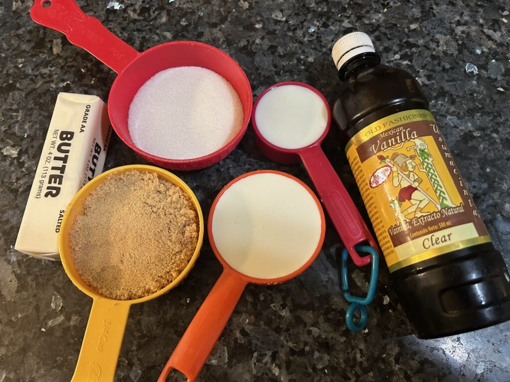 vanilla sauce ingredients