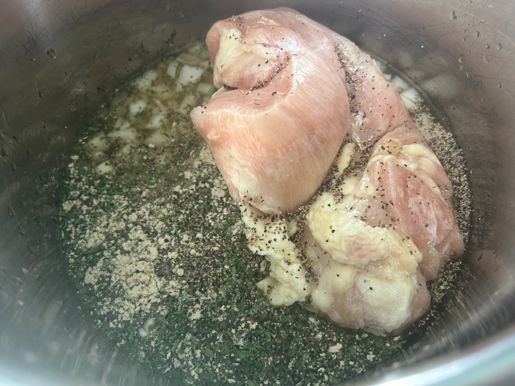 Instant Pot Chicken Noodle Soup ingredients