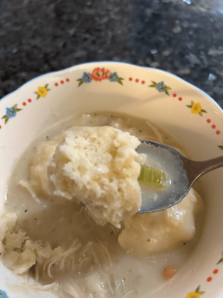 homemade chicken and drop dumplings