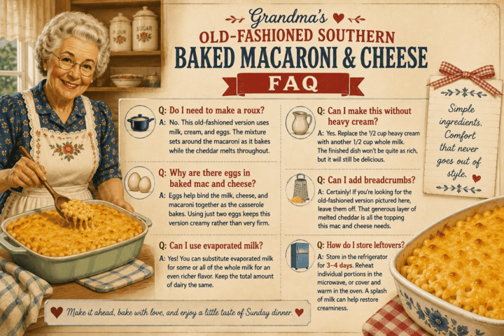 Old-Fashioned Baked Macaroni and Cheese recipe card