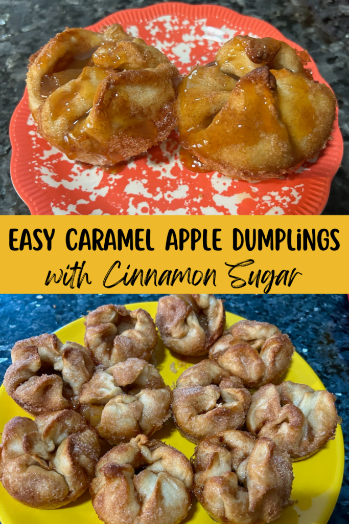 Easy Caramel Apple Dumplings with Cinnamon Sugar