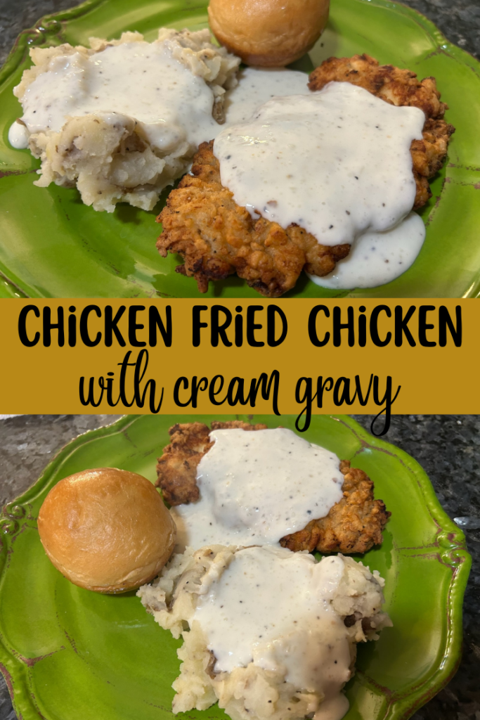 chicken fried gravy with cream gravy