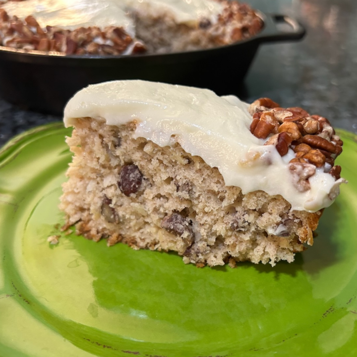  Hummingbird Cake with Cake Mix (Cast-Iron Skillet)