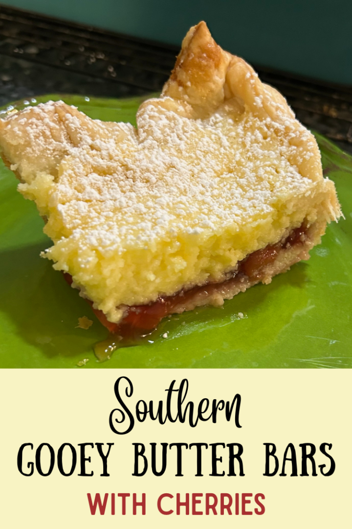 Southern Gooey Butter Bars with Cherries