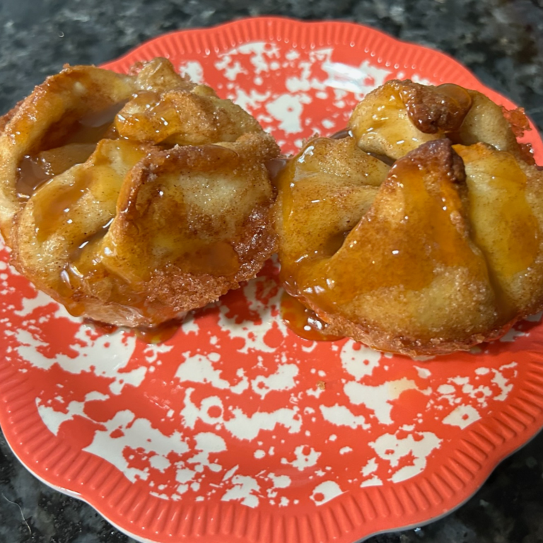 Easy Caramel Apple Dumplings with Cinnamon Sugar