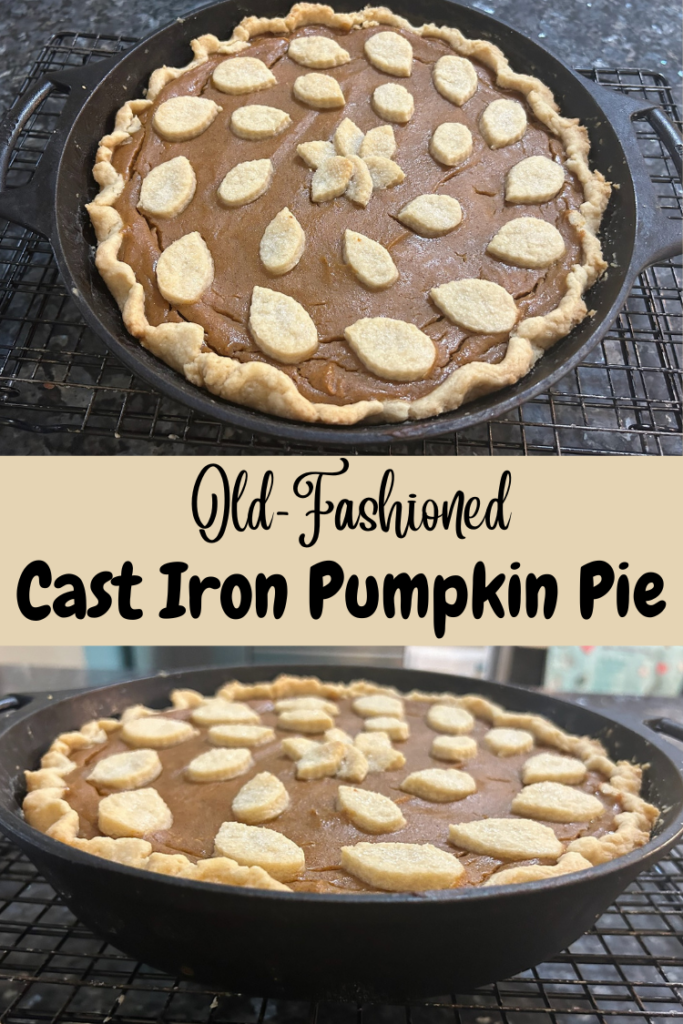 Old Fashioned Cast Iron Pumpkin Pie