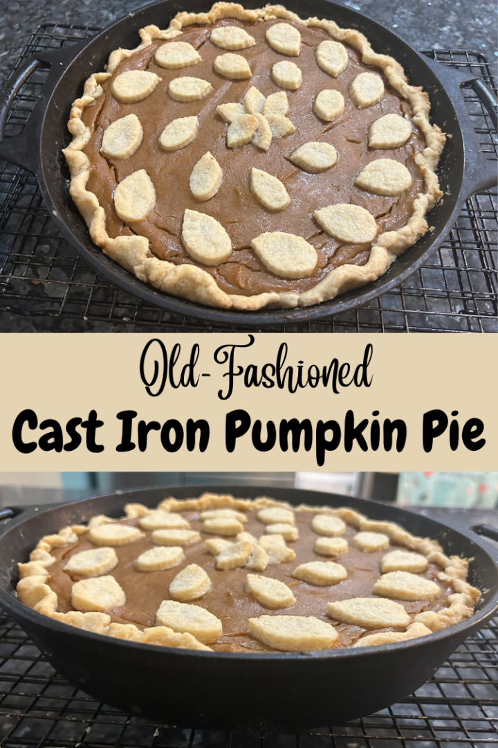 Old Fashioned Cast Iron Pumpkin Pie