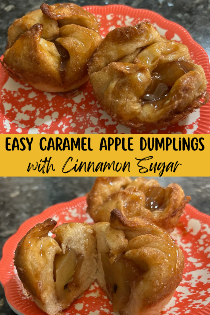Easy Caramel Apple Dumplings with Cinnamon Sugar