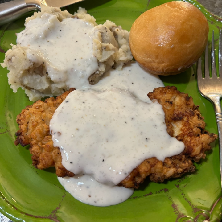 Chicken Fried Chicken with Cream Gravy