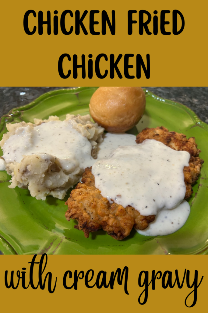 chicken fried gravy with cream gravy