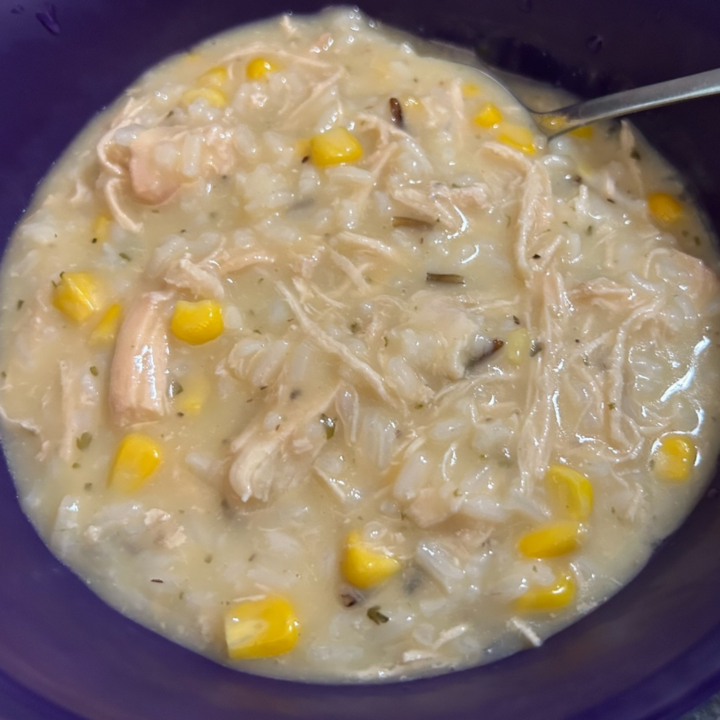Old-Fashioned Creamy Chicken and Rice Soup