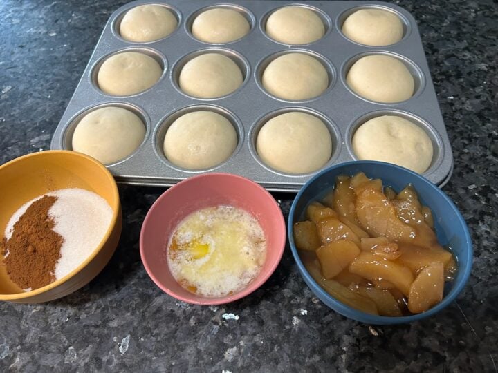 Easy Caramel Apple Dumplings with Cinnamon Sugar ingredients