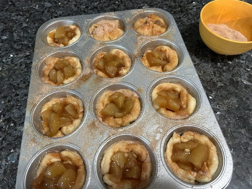 Easy Caramel Apple Dumplings with Cinnamon Sugar