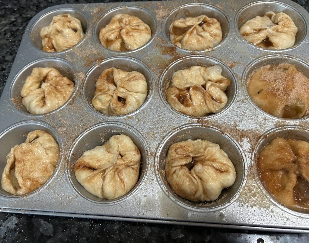 Easy Caramel Apple Dumplings with Cinnamon Sugar