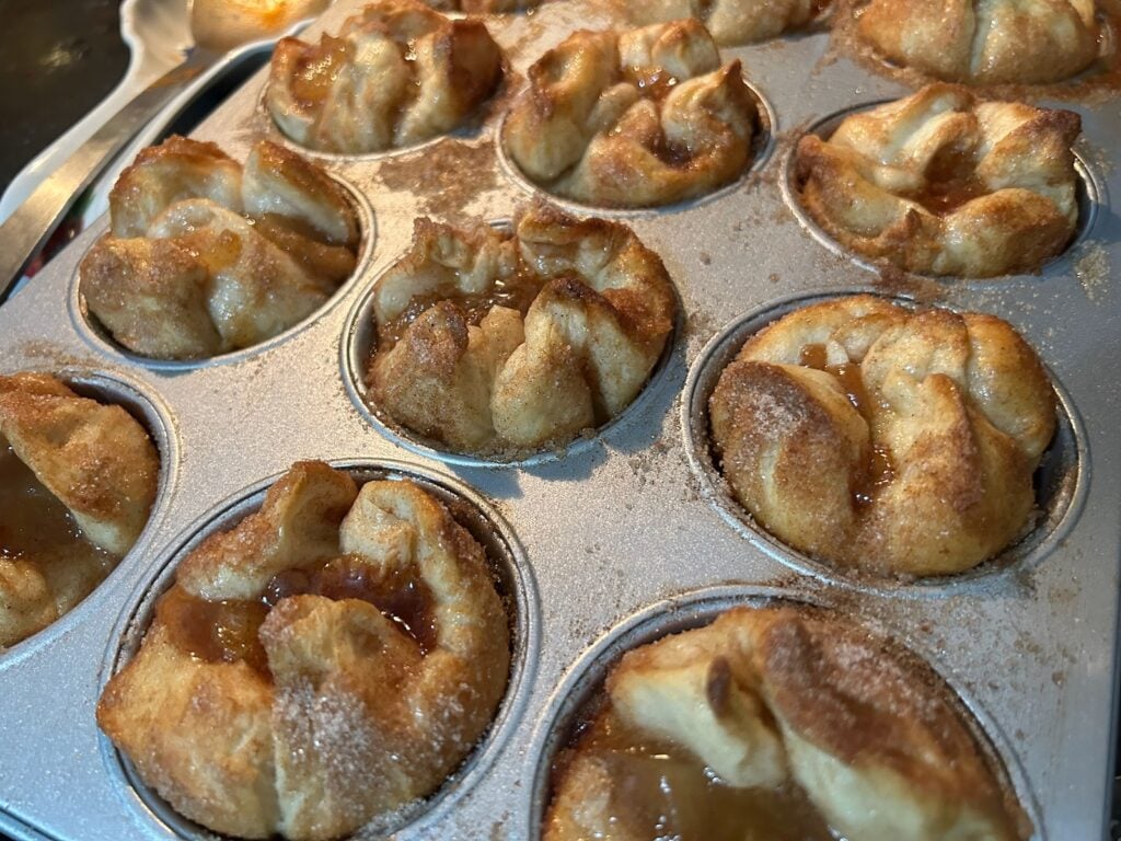 Easy Caramel Apple Dumplings with Cinnamon Sugar