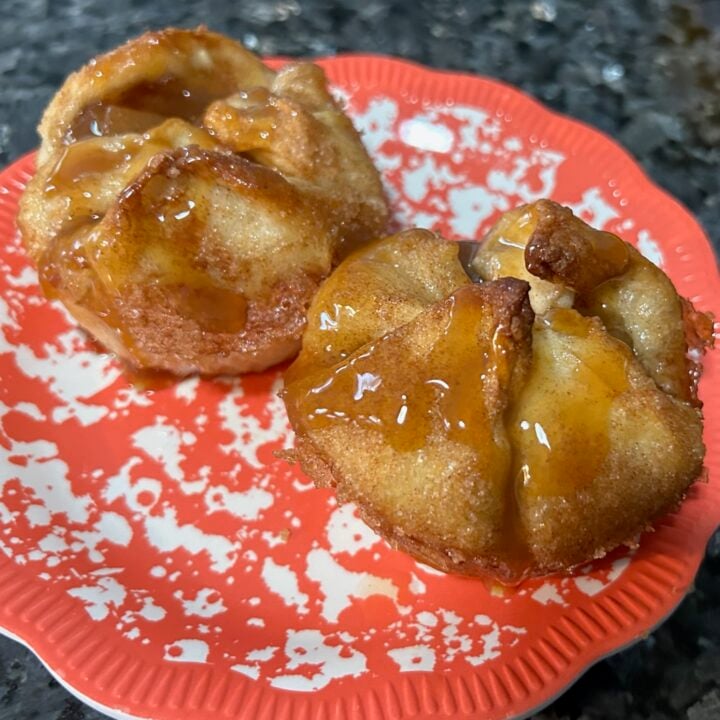 Easy Caramel Apple Dumplings with Cinnamon sugar