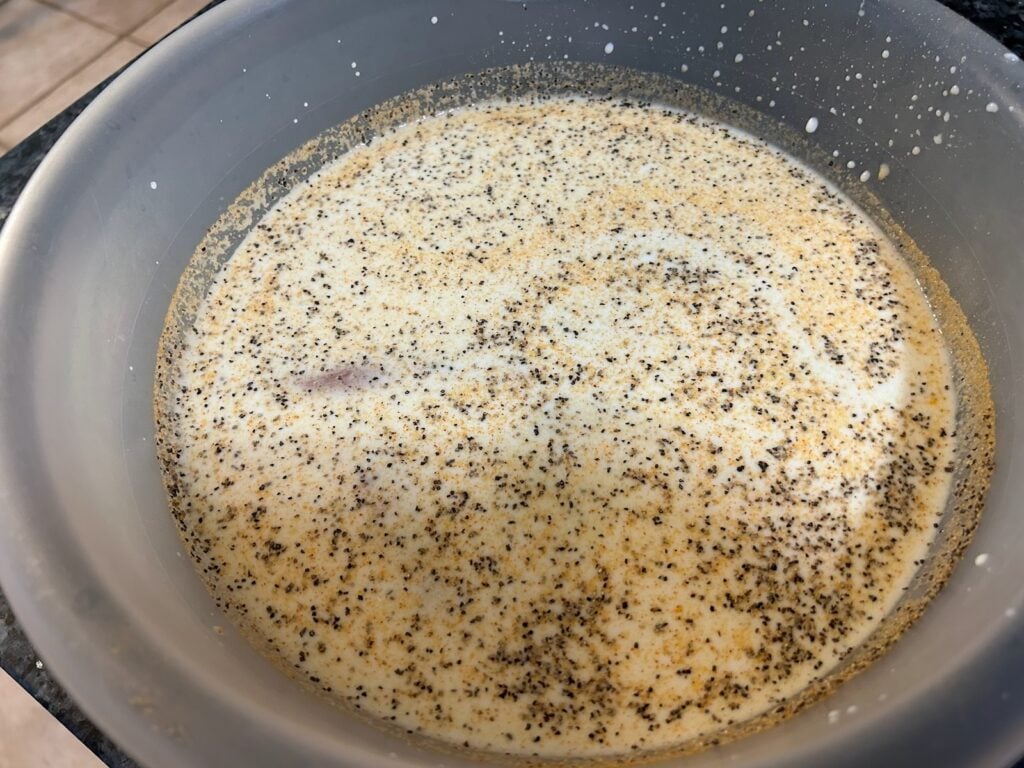 milk seasoned