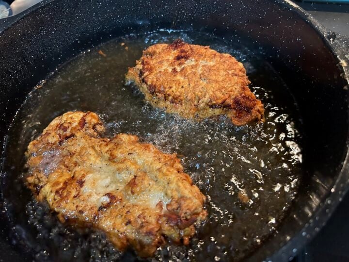 chicken fried chicken in skillet