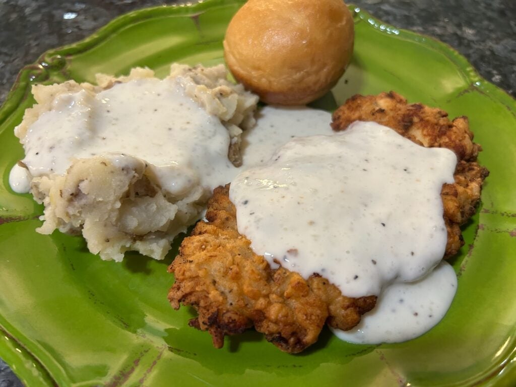 chicken fried chicken with gravy