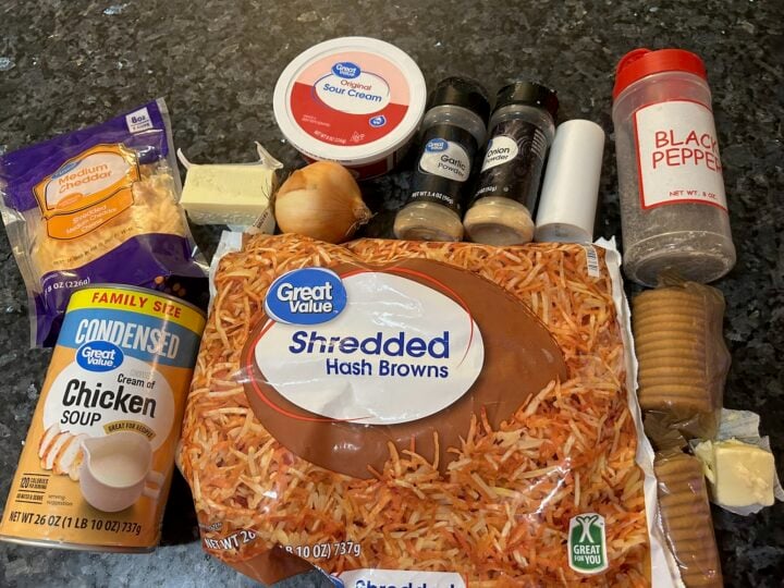 Easy Funeral Potatoes ingredients