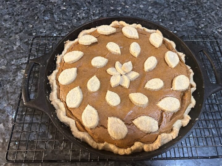 Old Fashioned Cast Iron Pumpkin Pie