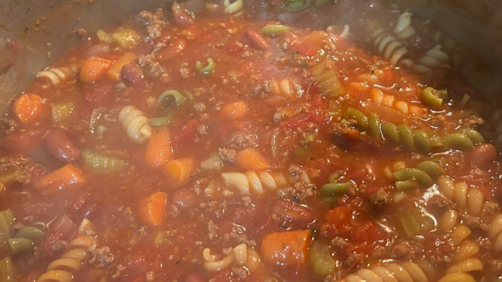 Image for Easy Pasta Fagioli with Ground Beef