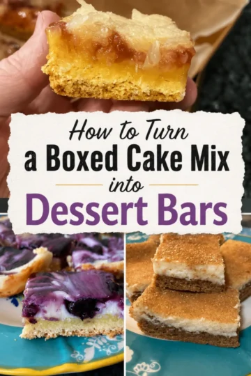 Cake mix desserts bars