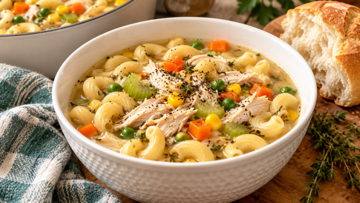 Quick and Easy Rotisserie Chicken Soup