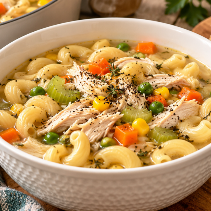 Quick and Easy Rotisserie Chicken Soup