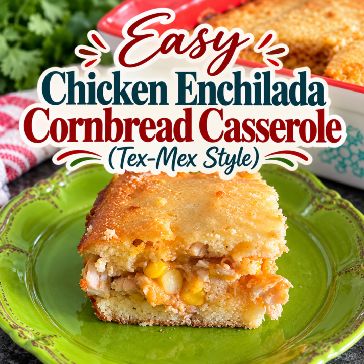 Chicken Enchilada Cornbread Casserole