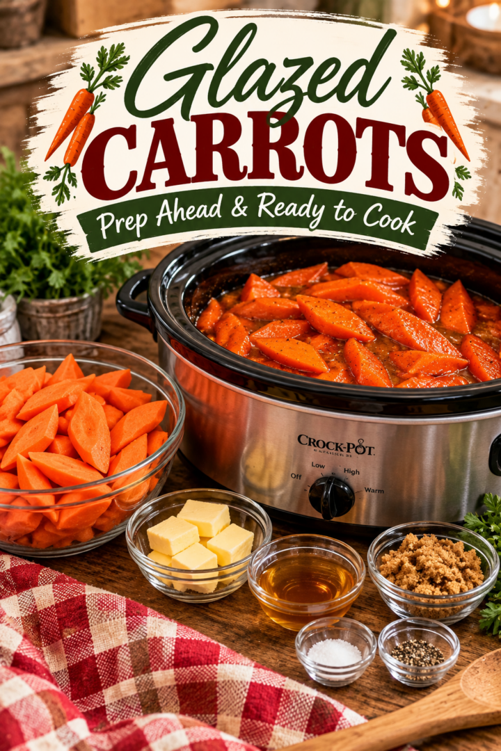 brown sugar honey glazed carrots - prep ahead