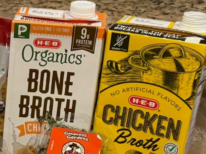 bone broth and chicken broth