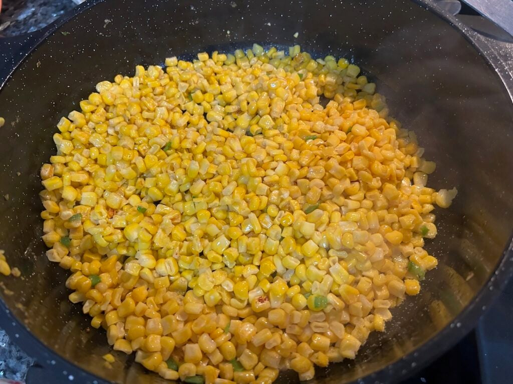 corn in skillet