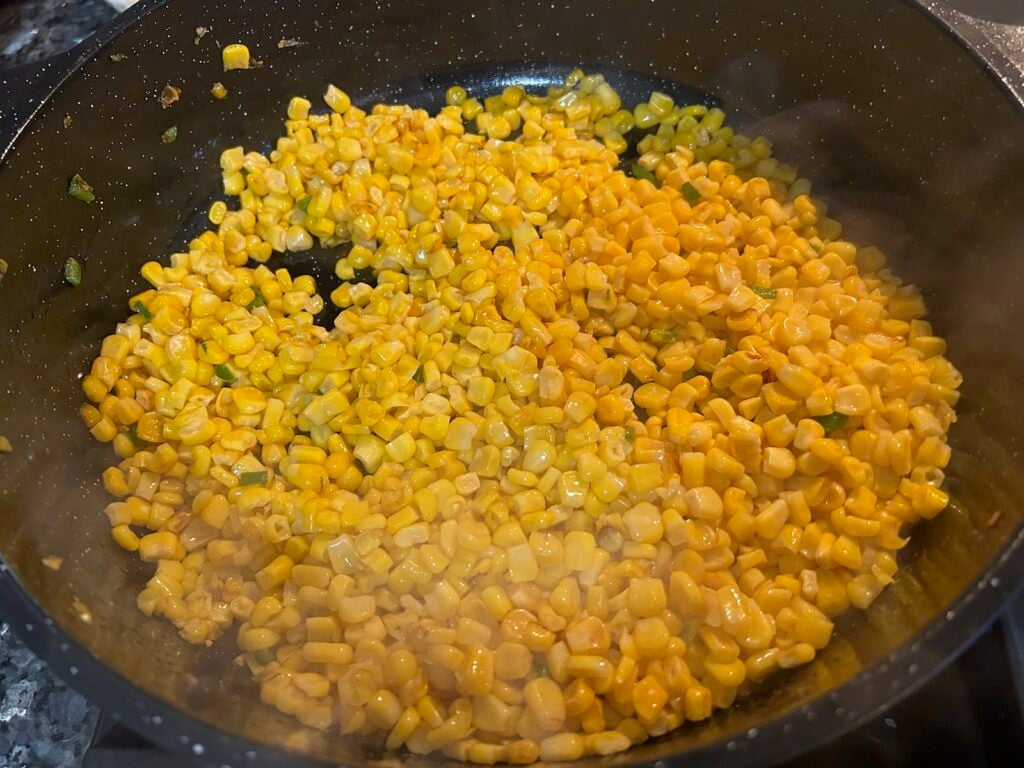 corn in skillet