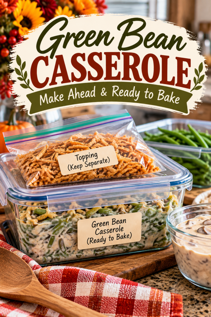 Green Bean Casserole - Prep Ahead