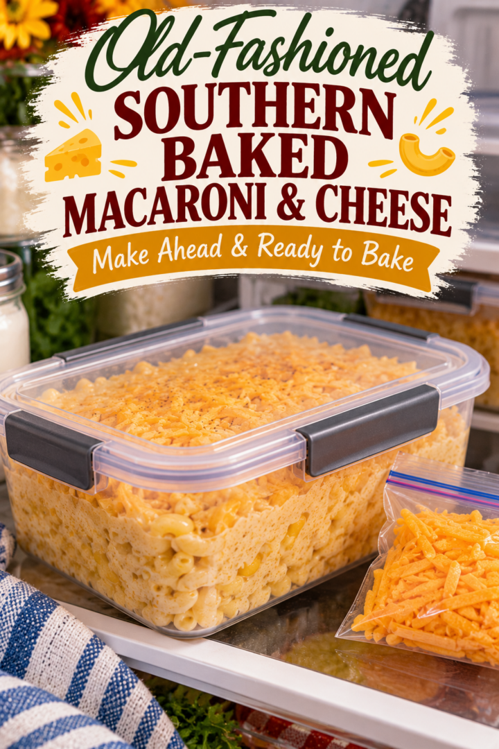southern baked mac and cheese - prep ahead