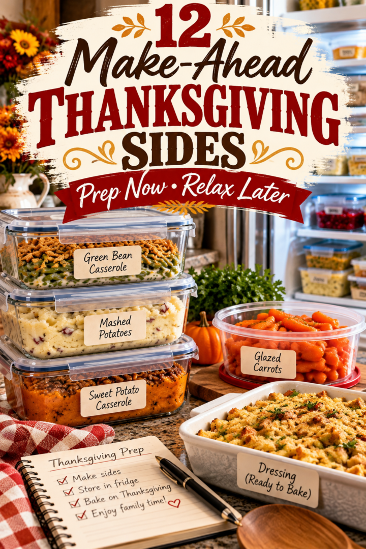12 make ahead thanksgiving sides