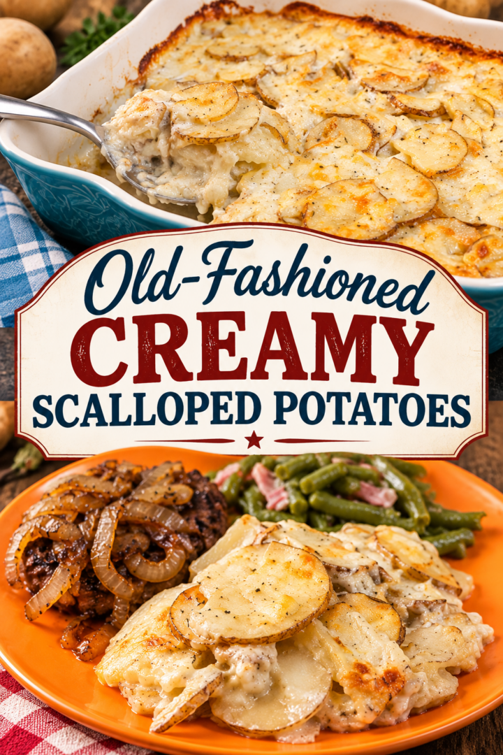 Old-Fashioned Creamy Scalloped Potatoes