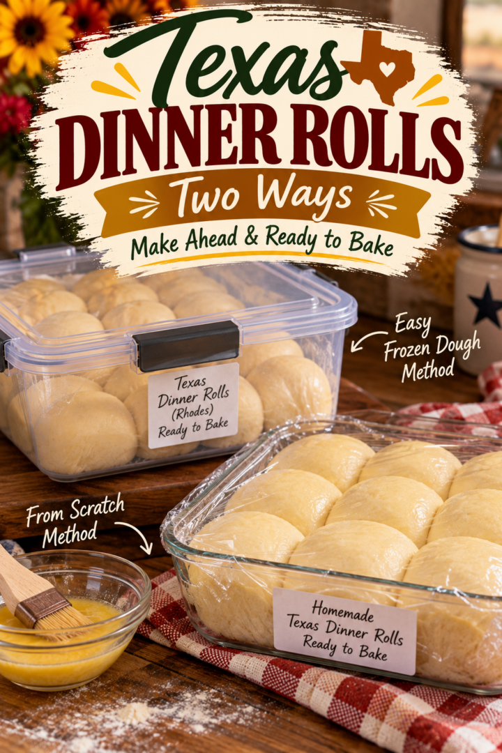 perfect texas dinner rolls - prep ahead