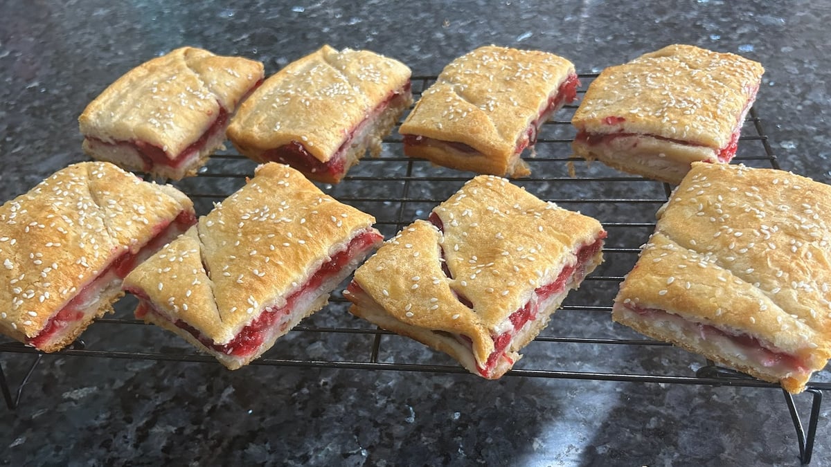 Turkey Cranberry Crescent Roll Sandwiches